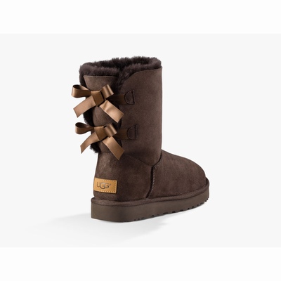 Botas UGG Bailey Bow II Mulher Chocolate | PT-XDNUL